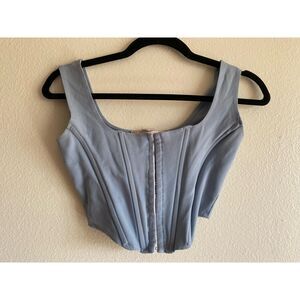 Doll House of Los Angeles Blue Corset Tank Top Bustier